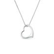 HEART-SHAPED PENDANT IN WHITE GOLD - WHITE GOLD NECKLACES - NECKLACES