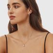 ROSE GOLD NECKLACE WITH 1CT LAB GROWN DIAMOND - DIAMOND NECKLACES - NECKLACES