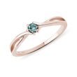 BLUE DIAMOND RING IN ROSE GOLD - FANCY DIAMOND ENGAGEMENT RINGS{% if category.pathNames[0] != product.category.name %} - {% endif %}