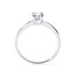 BAGUE EN OR BLANC AVEC DIAMANT DE SYNTHÈSE - BAGUES AVEC DIAMANTS DE SYNTHÈSE - BAGUES DE FIANÇAILLES