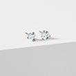 LAB-GROWN DIAMOND STUD EARRINGS IN WHITE GOLD - DIAMOND STUD EARRINGS - EARRINGS