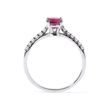 TOURMALINE AND DIAMOND ENGAGEMENT RING - TOURMALINE RINGS - RINGS