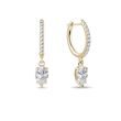 LUXURIÖSE OHRRINGE MIT LABOR-DIAMANTEN IN GELBGOLD - OHRRINGE DIAMANT - OHRRINGE