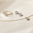 DIAMOND FLOWER YELLOW GOLD NECKLACE - DIAMOND NECKLACES - NECKLACES