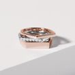 WIDE ROSE GOLD FLAT TOP PINKY RING - ROSE GOLD RINGS - RINGS