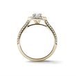 YELLOW GOLD PAVÉ SET DIAMOND RING - DIAMOND ENGAGEMENT RINGS - ENGAGEMENT RINGS