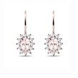 OHRRINGE MIT DIAMANT UND MORGANITEN - OHRRINGE MIT MORGANIT - OHRRINGE