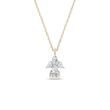 DIAMOND ANGEL NECKLACE IN YELLOW GOLD - DIAMOND NECKLACES - NECKLACES