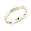 DÁMSKÝ PRSTEN S RYTÝM POVRCHEM VE 14K ZLATĚ - ZLATÉ PRSTENY - PRSTENY