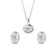 SCHMUCKSET MIT OVALEN DIAMANTEN IN WEISSGOLD - SCHMUCK SETS DIAMANT - SCHMUCK