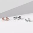 BOUCLES D'OREILLES DELUXE EN OR BLANC AVEC DIAMANTS 1CT - PUCES D'OREILLES EN DIAMANT - BOUCLES D'OREILLES