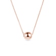 BALL PENDANT ON CHAIN IN ROSE GOLD - ROSEGOLD NECKLACES{% if category.pathNames[0] != product.category.name %} - {% endif %}