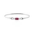 RUBY AND DIAMOND BRACELET IN WHITE GOLD - GEMSTONE BRACELETS - BRACELETS