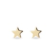 STAR SHAPED EARRINGS IN GOLD - YELLOW GOLD EARRINGS - EARRINGS