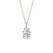 HALSKETTE AUS ROSÉGOLD MIT 1 CT LABOR-DIAMANT - KETTEN MIT DIAMANTEN - KETTEN