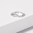 CHEVRON RING WITH SEVEN DIAMONDS IN WHITE GOLD - WOMEN'S WEDDING RINGS - WEDDING RINGS