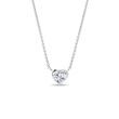HALSKETTE MIT 0,30 CT HERZDIAMANT IN WEISSGOLD - KETTEN MIT DIAMANTEN - KETTEN