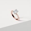 RADIANT CUT DIAMOND ENGAGEMENT RING IN ROSE GOLD - RINGS WITH LAB-GROWN DIAMONDS - ENGAGEMENT RINGS