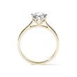 ENGAGEMENT RING WITH 0.8 CT DIAMOND IN YELLOW GOLD - SOLITAIRE ENGAGEMENT RINGS - 
