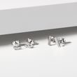 BEZEL DIAMONDS EARRINGS IN WHITE GOLD - DIAMOND STUD EARRINGS - EARRINGS