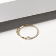 DIAMOND BEZEL CHAIN RING IN YELLOW GOLD - DIAMOND RINGS - RINGS