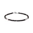 ARMBAND AUS SCHWARZEM SPINELL IN WEISSGOLD - MINERALARMBÄNDER - ARMBÄNDER