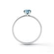 GOLDRING MIT BLAUEM DIAMANT - VERLOBUNGSRINGE MIT FARBIGEN DIAMANTEN - VERLOBUNGSRINGE