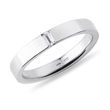 MEN'S BAGUETTE DIAMOND WEDDING RING IN 14K WHITE GOLD - RINGS FOR HIM - WEDDING RINGS