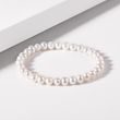 MINIMALIST PEARL BRACELET ON ELASTIC BAND - PEARL BRACELETS - PEARL JEWELRY