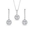 ENSEMBLE DELUXE DE BIJOUX EN OR BLANC AVEC DIAMANTS - ENSEMBLES DE BIJOUX EN DIAMANT - BIJOUX