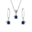 SAPPHIRE WHITE GOLD SET - JEWELRY SETS - FINE JEWELRY