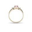 MODERN WHITE GOLD RING WITH MORGANITE AND DIAMONDS - MORGANITE RINGS - RINGS