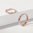 MODERNES TRAURINGSET AUS 14KT ROSÉGOLD MIT DETAILS - ROSÉGOLDENE TRAURINGE IM SET - TRAURINGE