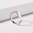 LARGE BAGUE EN OR ROSE DE SURFACE PLATE - BAGUES EN OR ROSE - BAGUES