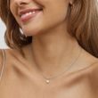HALSKETTE MIT 0,69 CT OVALEM LABORDIAMANT IN WEISSGOLD - KETTEN MIT DIAMANTEN - KETTEN