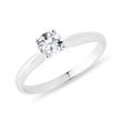 BAGUE EN OR BLANC AVEC DIAMANT DE SYNTHÈSE - BAGUES AVEC DIAMANTS DE SYNTHÈSE - BAGUES DE FIANÇAILLES