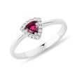 RUBELLIT RING IN WEISSGOLD - RINGE TURMALIN - RINGE