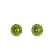 OLIVINE EARRINGS IN WHITE GOLD - PERIDOT EARRINGS{% if category.pathNames[0] != product.category.name %} - {% endif %}