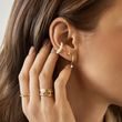PERLENOHRRINGE AUS 14 KT GELBGOLD - EAR CUFFS - OHRRINGE