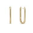 MINIMAL OVAL EARRINGS IN 14K YELLOW GOLD - YELLOW GOLD EARRINGS - EARRINGS