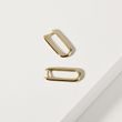 MINIMAL OVAL EARRINGS IN 14K YELLOW GOLD - YELLOW GOLD EARRINGS - EARRINGS
