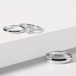 WEDDING BAND IN WHITE GOLD - RINGS FOR HIM - WEDDING RINGS
