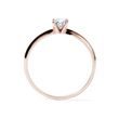 SOLITAIRE ENGAGEMENT RING IN ROSE GOLD WITH DIAMOND - SOLITAIRE ENGAGEMENT RINGS - ENGAGEMENT RINGS