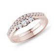 ROSE GOLD ENGAGEMENT AND WEDDING RING SET - ENGAGEMENT AND WEDDING MATCHING SETS - ENGAGEMENT RINGS