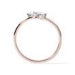 MODERN DIAMOND RING IN ROSE GOLD - DIAMOND RINGS - RINGS