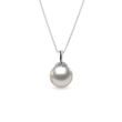 AKOYA PEARL WHITE GOLD NECKLACE - PEARL PENDANTS - PEARL JEWELRY