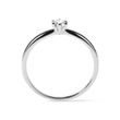 ENGAGEMENT RING WITH BRILLIANT IN 14K WHITE GOLD - BRILLIANT CUT DIAMOND ENGAGEMENT RINGS - ENGAGEMENT RINGS