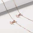 PENDENTIF EN FORME D'OISEAU EN OR ROSE - COLLIERS POUR ENFANTS - COLLIERS