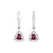 RUBELLITE AND DIAMOND EARRINGS IN WHITE GOLD - TOURMALINE EARRINGS{% if category.pathNames[0] != product.category.name %} - {% endif %}