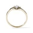 DIAMOND HEART RING MADE OF 14K YELLOW GOLD - DIAMOND ENGAGEMENT RINGS - ENGAGEMENT RINGS